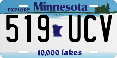 MN license plate 519UCV