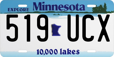 MN license plate 519UCX