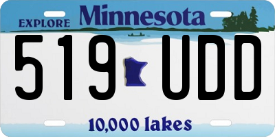 MN license plate 519UDD