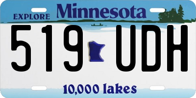 MN license plate 519UDH