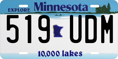 MN license plate 519UDM
