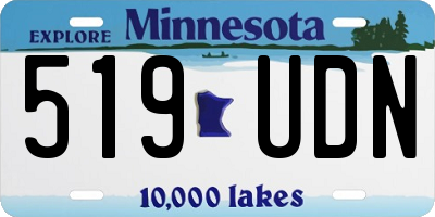 MN license plate 519UDN
