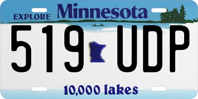 MN license plate 519UDP