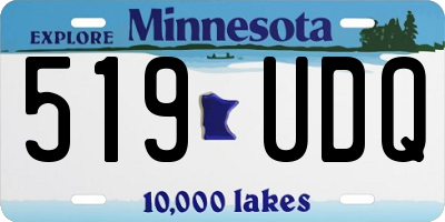 MN license plate 519UDQ