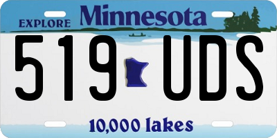 MN license plate 519UDS