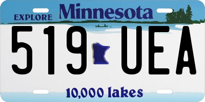 MN license plate 519UEA