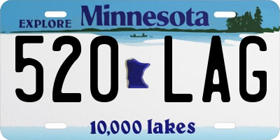 MN license plate 520LAG