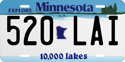 MN license plate 520LAI