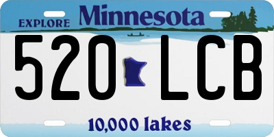 MN license plate 520LCB