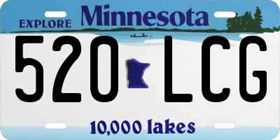 MN license plate 520LCG