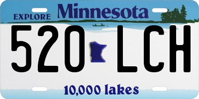 MN license plate 520LCH