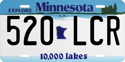 MN license plate 520LCR
