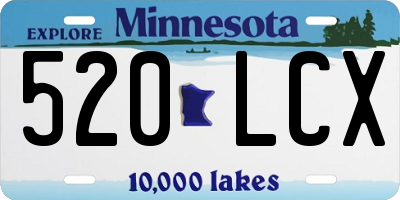MN license plate 520LCX