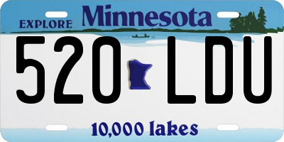 MN license plate 520LDU