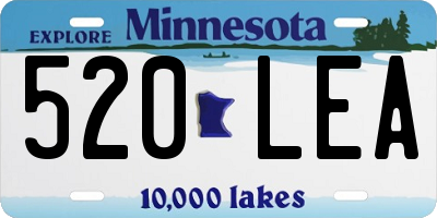 MN license plate 520LEA