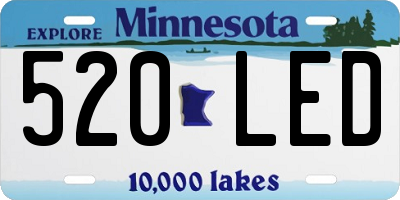 MN license plate 520LED