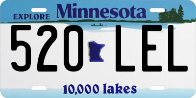 MN license plate 520LEL