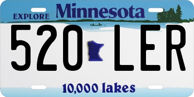 MN license plate 520LER