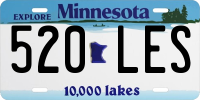 MN license plate 520LES