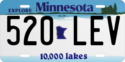 MN license plate 520LEV