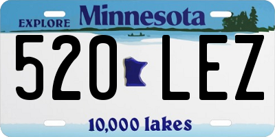 MN license plate 520LEZ