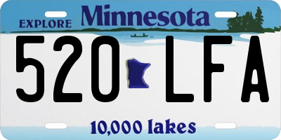 MN license plate 520LFA