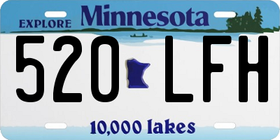 MN license plate 520LFH