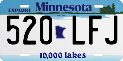 MN license plate 520LFJ