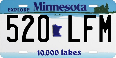 MN license plate 520LFM