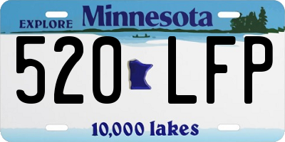MN license plate 520LFP