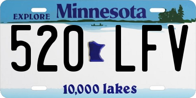 MN license plate 520LFV