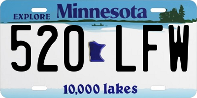 MN license plate 520LFW
