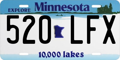 MN license plate 520LFX