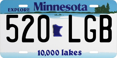 MN license plate 520LGB