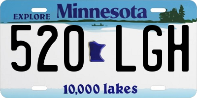 MN license plate 520LGH