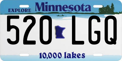 MN license plate 520LGQ