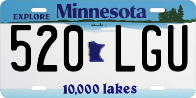 MN license plate 520LGU
