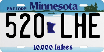 MN license plate 520LHE