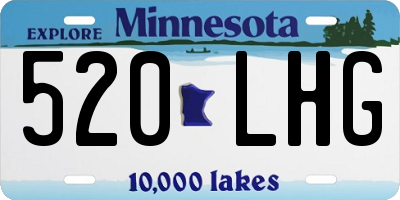 MN license plate 520LHG
