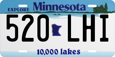 MN license plate 520LHI