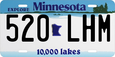 MN license plate 520LHM