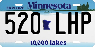 MN license plate 520LHP