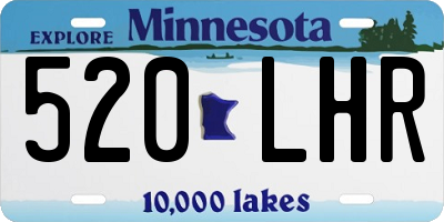 MN license plate 520LHR