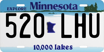 MN license plate 520LHU