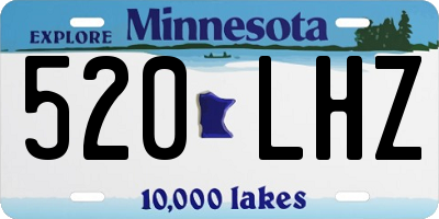 MN license plate 520LHZ