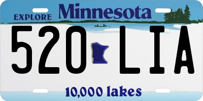 MN license plate 520LIA