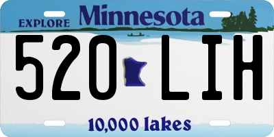 MN license plate 520LIH
