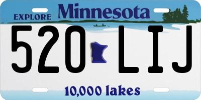MN license plate 520LIJ