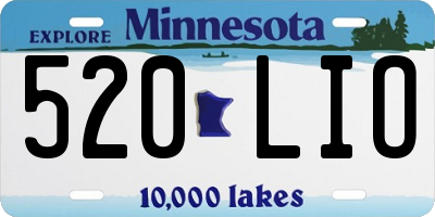 MN license plate 520LIO