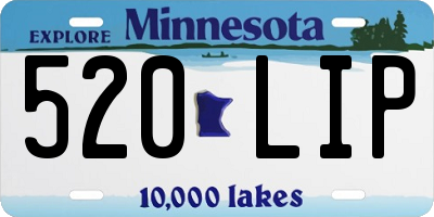 MN license plate 520LIP